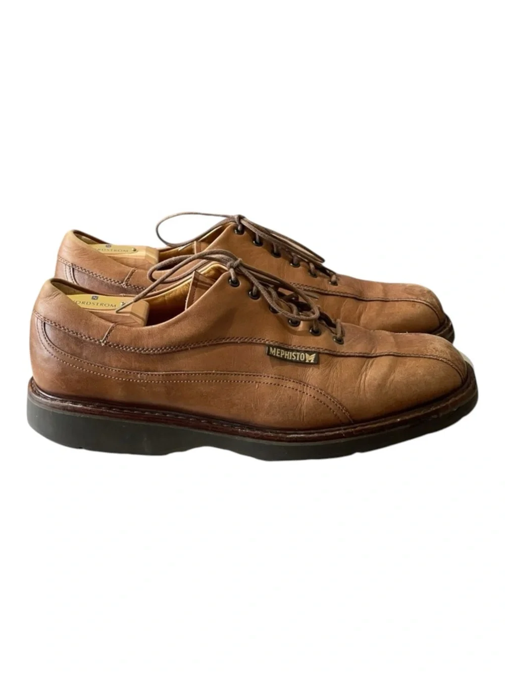 Mephisto ψ Abel Air Walk Goodyear Oxford Lace Up Shoes ψ Chestnut Leather ψ 9.5